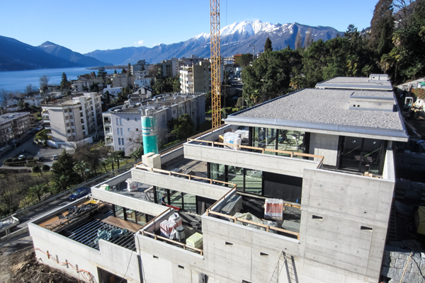 Residenza Lotus - Foto aerea cantiere vista est